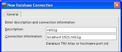 Add Database to Tree dialog box