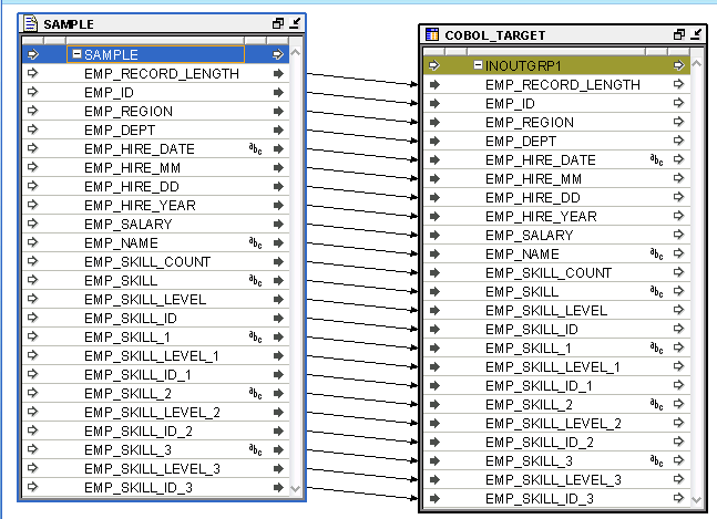 Mapping a Flat File to a Table