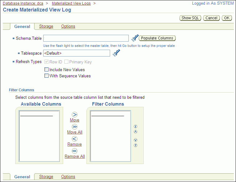 Description of tdpii_create_mv_log.gif follows